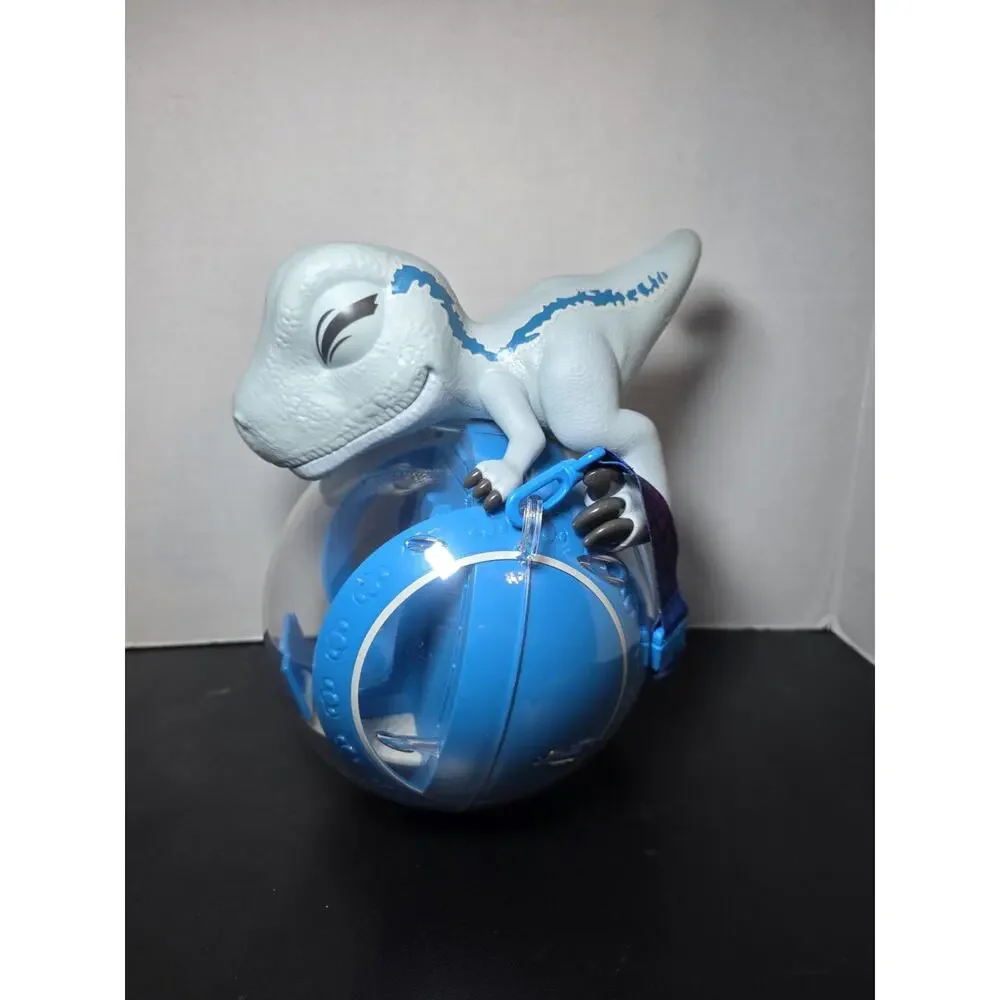 New W/tag Universal Studios Jurassic World Blue Raptor Gyrosphere Popcorn Bucket